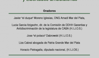 JORNADA DE CHARLAS: DEMOCRACIA, DERECHOS HUMANOS Y LIBERTADES AMBULATORIAS