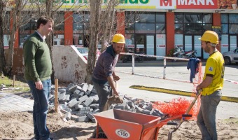 AVANZAN LOS TRABAJOS EN LA EX TERMINAL Y EL PASEO PEATONAL