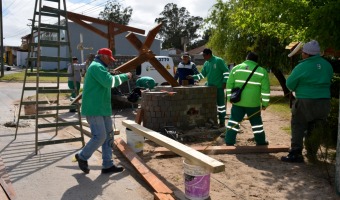 Reparacin de refugios de pasajeros de transporte