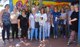 SE INAUGUR EN EL REA DE LA MUJER UN MURAL QUE REIVINDICA LA LUCHA CONTRA LA VIOLENCIA DE GNERO