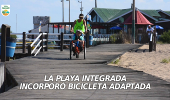 LA PLAYA INTEGRADA INCORPOR UNA BICICLETA ADAPTADA