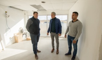 EL EJECUTIVO RECORRI LAS OBRAS DEL ACCESO SUR DE LA CIUDAD