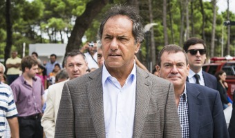 Daniel Scioli en Villa Gesell