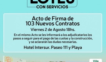 FIRMA DE CONTRATOS DEL 2 SORTEO