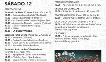 CRONOGRAMA PARA HOY 39 FIESTA NACIONAL DE LA DIVERSIDAD CULTURAL 🎉