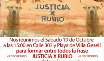 SE REALIZAR EL EVENTO JUSTICIA POR RUBIO EN VILLA GESELL