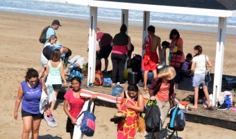 LA PLAYA INTEGRADA RECIBE CONTINGENTES DE DISTINTOS LUGARES DEL PAS