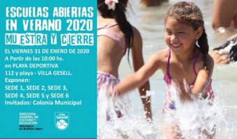 LAS ESCUELAS DE VERANO REALIZARN SU CIERRE EN LAS PLAYAS GESELINAS