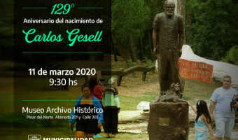 129 Aniversario del nacimiento de Don Carlos Gesell.