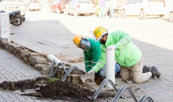 CONTINAN LAS OBRAS SOBRE LA AVENIDA 3