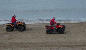 LA DIRECCIN DE SEGURIDAD EN PLAYA CONTINA PATRULLANDO LA ZONA COSTERA