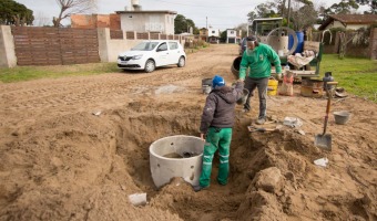 EL INTENDENTE SUPERVIS LA OBRA DE EXTENSIN DE LA RED CLOACAL