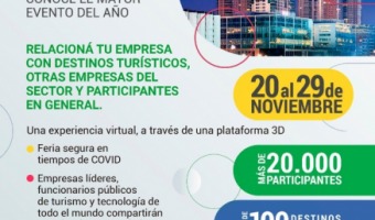 EVENTO ONLINE: LA SECRETARIA DE TURISMO PARTICIPAR DE LA PRIMERA FERIA DE DESTINOS INTELIGENTES