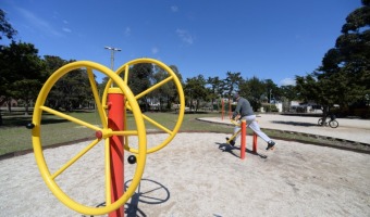 SE INAUGUR LA PRIMERA PLAZA AERBICA EN VILLA GESELL