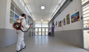 SE LLEVARON A CABO JORNADAS DE DESINFECCIN EN ESCUELAS