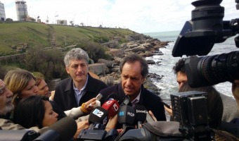 Barrera con Scioli en la presentacin del plan de turismo nacional