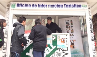 Barrera atendió la oficina de Información Turística