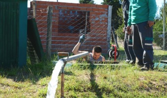 Se recuper un pozo de agua frente a la cancha de San Lorenzo