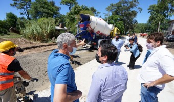 LAS OBRAS NO SE DETIENEN: EL MINISTRO NARDINI Y EL INTENDENTE BARRERA RECORRIERON TRABAJOS EN MARCHA