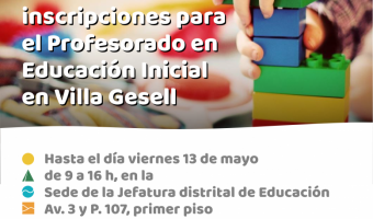 COMENZARON LAS INSCRIPCIONES AL PROFESORADO DE EDUCACIN INICIAL