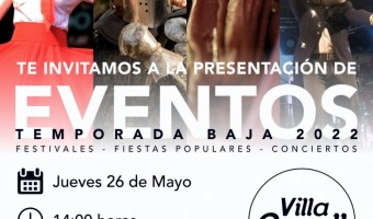 PRESENTACIN ANUAL DE EVENTOS Y FIESTAS POPULARES DE TEMPORADA BAJA
