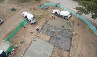 AVANZA LA OBRA DEL NUEVO CENTRO DE DESARROLLO INFANTIL DE VILLA GESELL