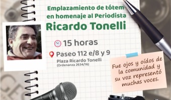 HOMENAJE A RICARDO TONELLI EN EL DA DEL PERIODISTA