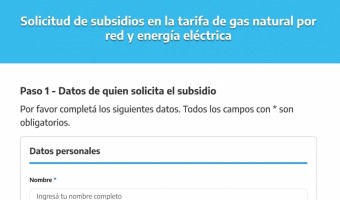 YA SE ENCUENTRA DISPONIBLE EL FORMULARIO PARA LA SEGMENTACIN DE TARIFAS DE LUZ Y GAS