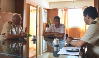 El Intendente recibi al Jefe Mayor Gustavo Campanini