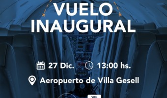 VUELO INAUGURAL AEROPARQUE - VILLA GESELL