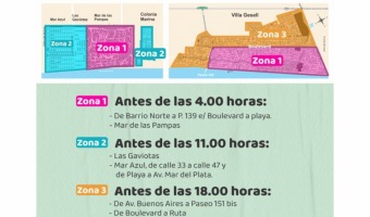 MAPA Y HORARIOS DE RECOLECCIN DE RESIDUOS