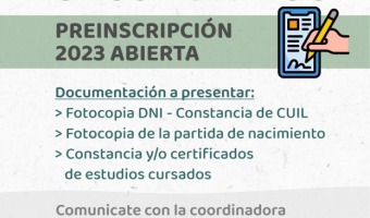FINALIZACIN DE ESTUDIOS: PREINSCRIPCIN PARA EL PLAN FINES 2023
