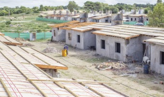 CONTINAN LOS AVANCES DE LA OBRA DE LAS CASAS DEL EX PLAN FOECYT