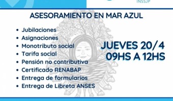 NUEVA JORNADA DE ASESORAMIENTO DE ANSES EN MAR AZUL