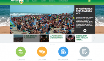 La nueva web de Villa Gesell quintuplic su cantidad de visitas