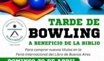 TARDE DE BOWLING A BENEFICIO DE LA BIBLIOTECA POPULAR RAFAEL OBLIGADO