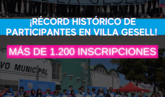 VILLA GESELL ESTABLECE UN NUEVO RCORD DE INSCRIPCIONES PARA LOS JUEGOS BONAERENSES