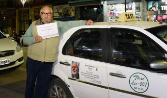 RECONOCIMIENTO AL TAXISTA LINO JUAN GIMNEZ, POR SU TRAYECTORIA