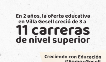 AUMENTA LA OFERTA EDUCATIVA DEL NIVEL SUPERIOR EN VILLA GESELL
