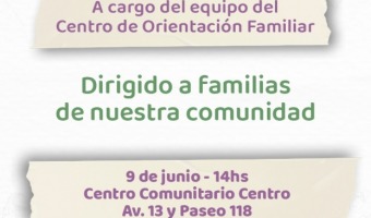NUEVA JORNADA DEL TALLER DE HERRAMIENTAS DE CUIDADO PARA FAMILIAS