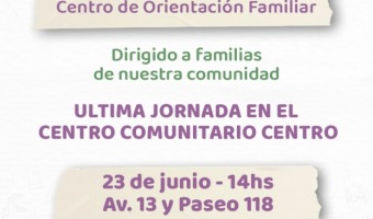 LTIMA JORNADA DEL TALLER DE HERRAMIENTAS DE CUIDADO PARA FAMILIAS EN EL CENTRO COMUNITARIO CENTRO