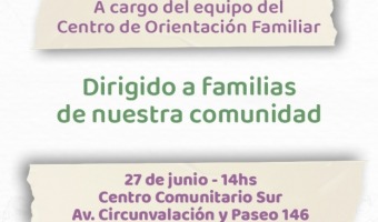 COMIENZA EL CICLO DE JORNADAS DEL TALLER DE HERRAMIENTAS DE CUIDADO PARA FAMILIAS EN EL CENTRO COMUNITARIO SUR