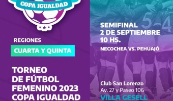 LLEGA LA SEMIFINAL DE LA COPA IGUALDAD