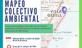 MAPEO COLECTIVO AMBIENTAL: UN LLAMADO A LA COMUNIDAD DE VILLA GESELL PARA PARTICIPAR EN UN TALLER ESPECIAL