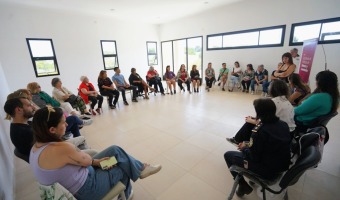 RECORRIDA EN LAS INSTALACIONES DE LA FUTURA CASA ABIERTA DE VILLA GESELL