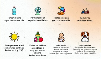 EN TIEMPOS DE ALTAS TEMPERATURAS, NOS CUIDAMOS DEL CALOR