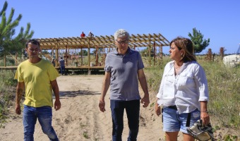 EL INTENDENTE RECORRI OBRAS EN MARCHA