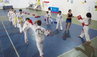 SE REALIZ UNA MASTER CLASS DE TAEKWONDO EN EL POLIDEPORTIVO