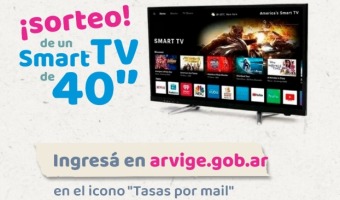 RECIB TU TASA POR MAIL Y PARTICIP DEL SORTEO POR UN SMART TV DE 40 PULGADAS