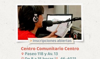 INSCRIBITE A LOS TALLERES DE RADIO COMUNITARIA Y PERIODISMO